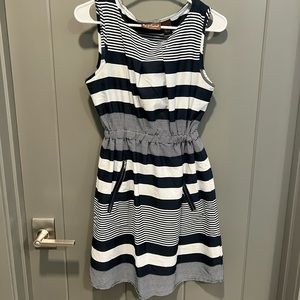 Nautical vibe summer dress.